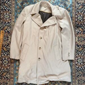 Vintage 1980s JC Penny Trench Coat with Fur Lining